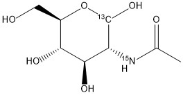 N-acetyl-D-[1-13C;15N]glucosamine